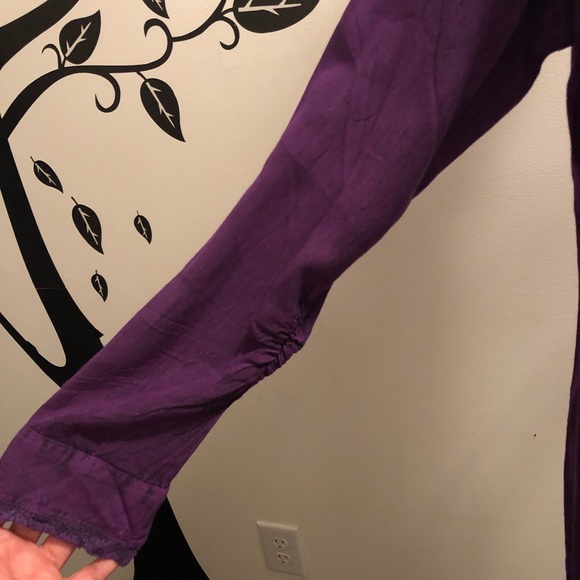 Studio West Apparel Eggplant Button Up Shirt - Picture 4 of 8